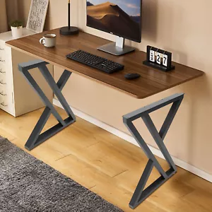 2pcs Metal Table Legs 70*50cm Desk Bench X-Shape Dining Coffee Table Legs - Picture 1 of 17
