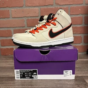2022 NIKE DUNK HIGH SB SAN FRANCISCO SZ 9.5 DO9394 100 WHITE SNEAKERS - Picture 1 of 7