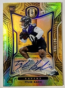 2022 Panini Gold Standard Tyler Badie #152 Auto 080/199 Baltimore Ravens Rookie - Picture 1 of 2