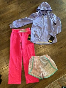 NWT Nike Girl Pants, Shorts and Hoodie Sz 6X - Picture 1 of 8