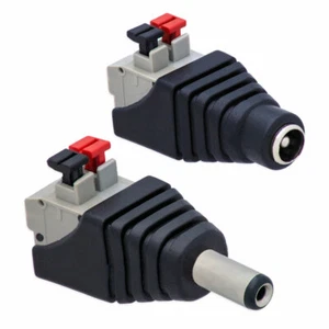 Toma de CC + adaptador de conector de CC > bloque de terminal 2 pines abrazaderas de presión adaptador de red - Imagen 1 de 14