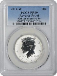 2014-W Silver Kennedy Half Dollar Reverse PR69 PCGS - Picture 1 of 2