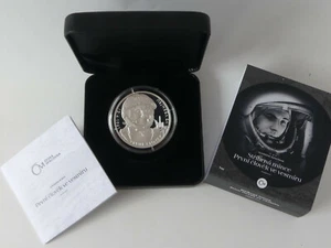 TSCHECHIEN 2021 SILBER MÜNZE COIN PP PROOF -JURI GAGARIN-DER ERSTE MENSCH IM ALL - Picture 1 of 7