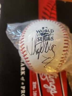 Nick Castellanos Firmado Rawlings Oficial Serie Mundial 2022 Béisbol Filis  Foto 1 de 2