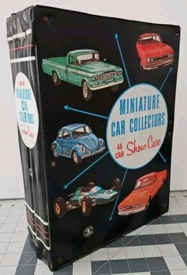 1966 Mattel Miniature Car Collectors 48 Car Show Carry Case #5025 Black Empty - Image 1 of 4