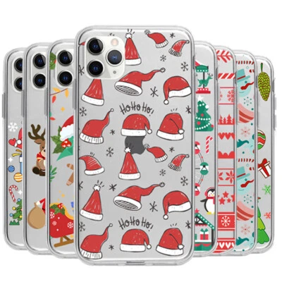 Christmas Hat Case for Apple iPhone 16 Plus 15 14 13 12 11 Pro Max XR Xs Max - Image 1 of 4
