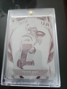 2017 Panini Prizm Megenta Plate Tom Brady Printing Plate 1/1 - Picture 1 of 2