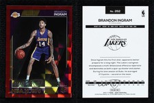 2016 Panini NBA Hoops Rookies Red Checkerboard /15 Brandon Ingram #262 Rookie RC