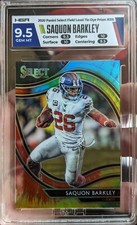 2020 Panini Select Field Level Saquon Barkley #316 Tie-Dye Prizm #16/25 HGA 9.5