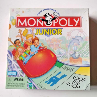 1990 Monopoly Junior Game por Parker Brothers Completo Muito Bom Estado - Imagem 1 de 4
