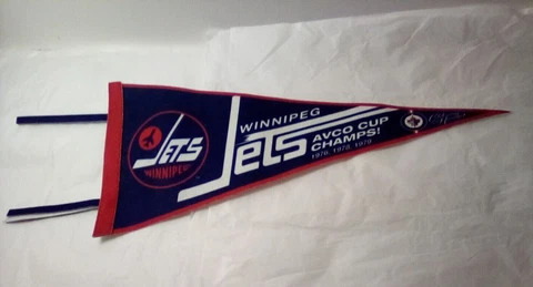 Winnipeg Jets NHL Hockey Jets Banner Avco Cup Champs 2016 2017 Pennant Cover