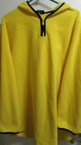 Womens 18/20 Yellow Hooded Fleece Long Sleeve Pullover Hoodie By Venezia Jeans - Picture 1 of 5