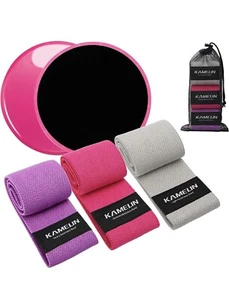 Kameum Workout Bands 3 Resistance Levels For Legs & Butt. Set Of Non Slips Diss - Picture 1 of 7