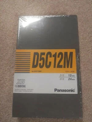 Cassette Digital D5C12M AJ-D5C12MP XD 1/2" D-5/D-3:12/24 min NUEVO Foto 1 de 4