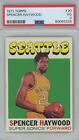 1971 Topps Spencer Haywood Seattle Super Sonics #20 NBA PSA 3 VG