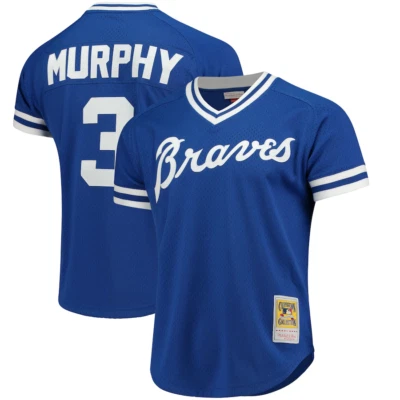 DALE MURPHY ATLANTA BRAVES MITCHELL N NESS COOPERSTOWN BATTING PRACTICE JERSEY - Image 1 of 2