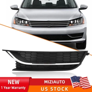 Driver Left Side Front Fog Light Cover With Chrome Trim For 2012-2015 VW Passat - Picture 1 of 9