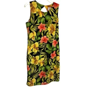 Vintage R&K Originals Tropical Hawaiian Print Dress - Picture 1 of 5