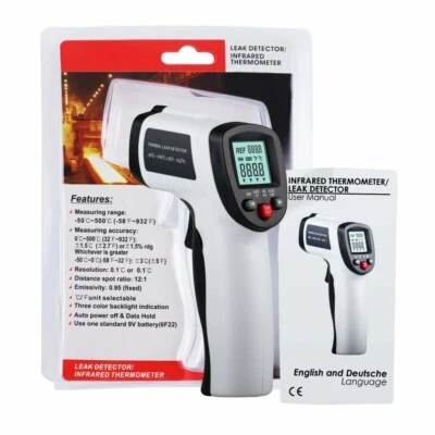 Digital Thermometer Infrarot berührungsloses Laser IR Pyrometer 12:1 -50℃~500℃ - Bild 1 von 4