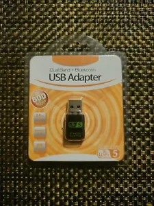 USB 2 In 1 Wifi AC 600mbps + Bluetooth Dongle Adapter - Picture 1 of 2