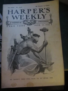 Harpers Weekly Magazine June 15 1901 Interior of the Library Columbia College 64 - Picture 1 of 2