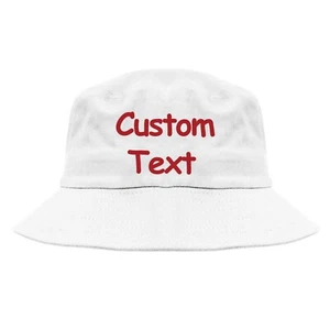 Cubo bordado personalizado, sombrero cubo bordado personalizado (sombrero cubo blanco) - Imagen 1 de 10