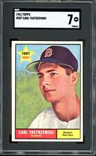 1961 Topps #287 Carl Yastrzemski SGC 7 Boston Red Sox Star Rookie Baseball Card