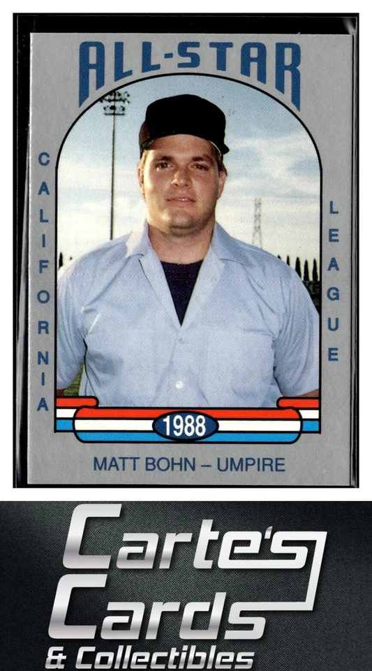 Matt Bohn 1988 Cal League All-Stars #23 Umpire - Image 1 of 2