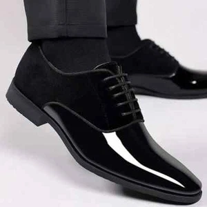 Scarpe uomo scarpe stringate formali ufficio lavoro uomo festa matrimonio Oxford - Foto 1 di 17
