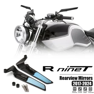 For BMW NINE T R NineT Pure 2017-2024 Rearview Mirrors Black Aluminium Kit - Picture 1 of 11