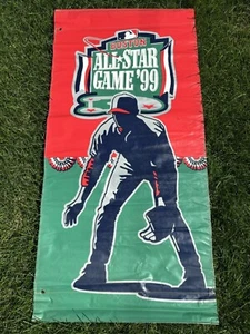 Raro 1999 MLB All Star Game Banner Boston MA Red Sox 5' Fenway Park History - Foto 1 di 12