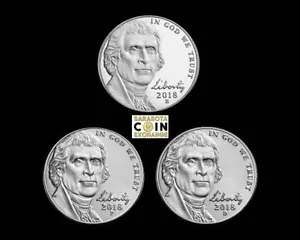 2018-5C S,P,D Liberty Nickels S Proof e P,D - Foto 1 di 2