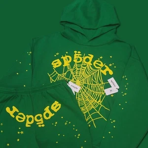 Sp5der Star OG Web V2 Sweatpants 'Slime Green'' Size S🔥 *Ship TODAY* - Picture 1 of 7