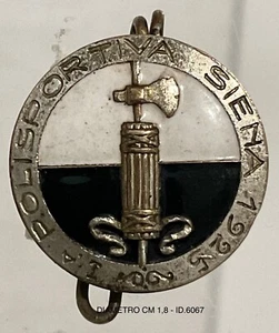 CALCIO 1a POLISPORTIVA SIENA 1925 DISTINTIVO SQUADRA DI CALCIO - Foto 1 di 2