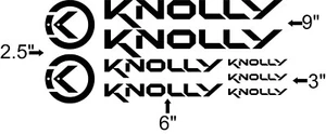 Juego de calcomanías personalizadas para cuadro de bicicleta Knolly. Elige tu color. ¡Vendedor de Estados Unidos! - Imagen 1 de 4