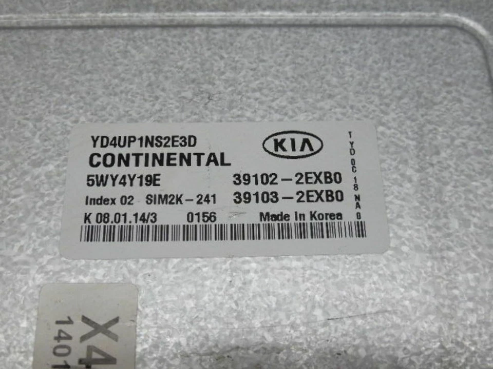 KIA FORTE 2014 1,8 L SDN computadora cerebro motor control ecu ecm módulo ebx k4337 Foto 1 de 4