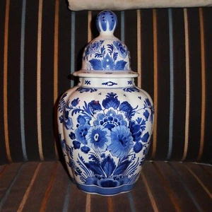 !!!!! ROYAL DELFT DE PORCELEYNE FLES SCHÖNE DECKELVASE !!!!! - Bild 1 von 4