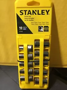 Stanley 10-Piece Socket Set 1/2 drive New In Packaging MM - Picture 1 of 2