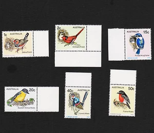 Australia 1979 Bird Margin Set Sc#713-718 como nuevo nunca bisagras - Imagen 1 de 1