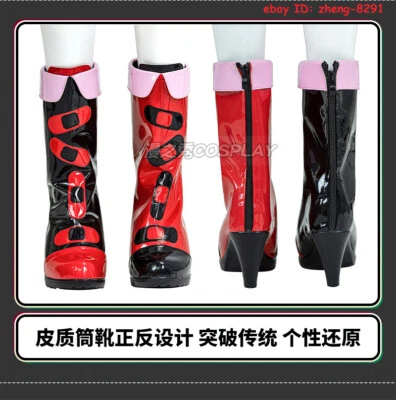 Anime Escuadrón Suicida ISEKAI Harley Quinn Disfraz Conjunto Traje de Halloween Foto 1 de 4