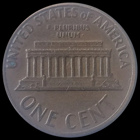 RARE 1969 S Lincoln Penny Floating Roof/No FG Error Cover