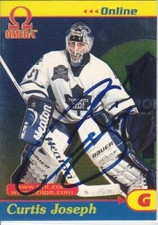 Curtis Joseph Autograph Toronto Maple Leafs Card Blues - Oilers