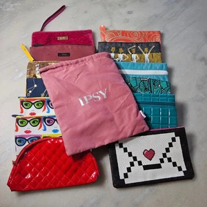 Ipsy Makeup Bags Lot of 14 Assorted Cosmetic Pouches Travel Bags - Picture 1 of 7