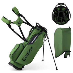 8-Way Golf Stand Bag w/ 5 Pockets Lightweight Portable Golf Club Bag Handles - Picture 1 of 10