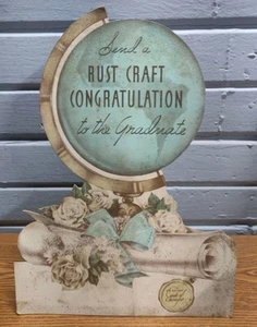 ANUNCIO VINTAGE TIENDA ARTESANAL ÓXIDO "Felicitaciones al graduado" años 50 60 - Imagen 1 de 6