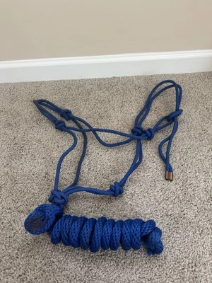 Soporte de cuerda de nailon azul real con cuerda de plomo de 6 pies Foto 1 de 4