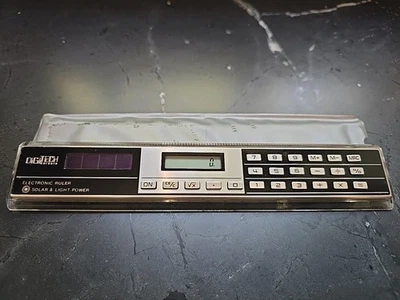 ¡Funcionando! Regla Electrónica Calculadora Energía Solar Vintage Digitech Modelo E 644 Foto 1 de 3