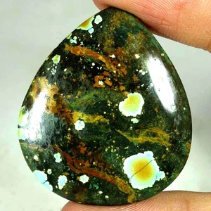 100% Natural A+ Tibet Turquoise Pear Cabochon Gemstones 63.20Cts. 35x 40x 06mm - Picture 1 of 3