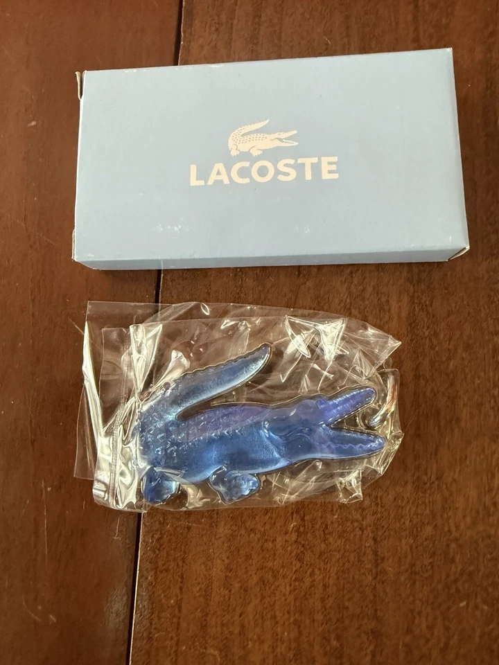 Lacoste Metal Blue Keychain  new in box - Image 1 of 1