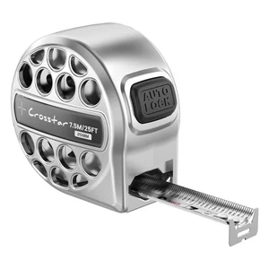 25FT -Locking Tape Measure - Stainless Steel, Fractional/Metric Double-Sided ... - Picture 1 of 8